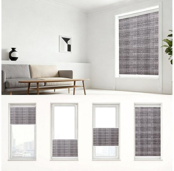 Sekey Plissee Plissee ohne Bohren Lichtschutz Rollo Klemmfix für Fenster & Tür Bild 2