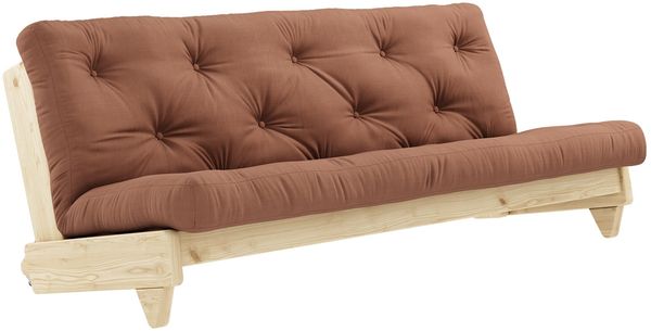 Karup Design FRESH Futonsofa Gestell Natur, Matratze Clay Brown