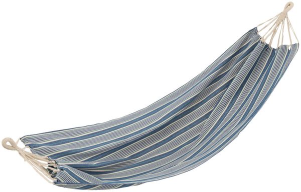 Hängematte Streifen blau/weiss, Baumwolle / Polyester