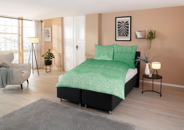 CASATEX Bettwäsche Demir, Biber, 3 teilig, schlichte, elegante, Bettwäsche
