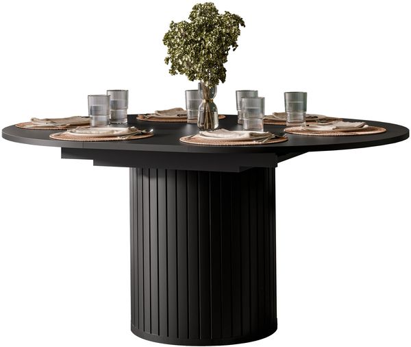 Ausziehbarer Tisch Zelfa 09 (Farbe: Schwarz)