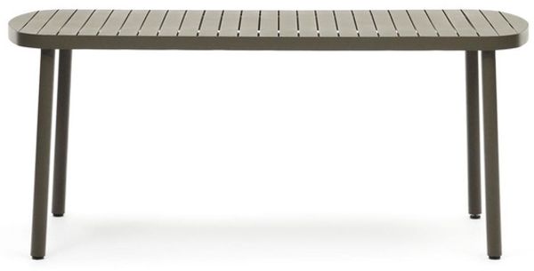 Nosh Gartentisch Joncols aus Aluminium mit Finish in Grün 180x90 cm