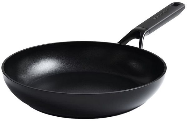 KitchenAid Classic Forged Bratpfanne (28cm), hart anodisiert, PFAS-freie gesunde keramische Antihaftbeschichtung beschichtet, Induktionsgeeigent, Backofengeeignet, Spülmaschinengeeignet, Schwarz