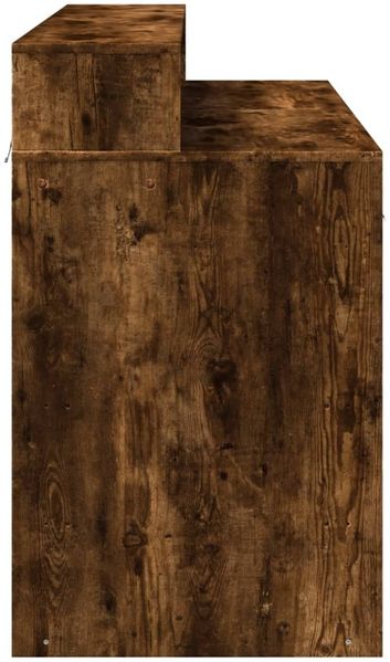 vidaXL LED-Schreibtisch Räuchereiche 120x55x91 cm Holzwerkstoff 3309415 Bild 8
