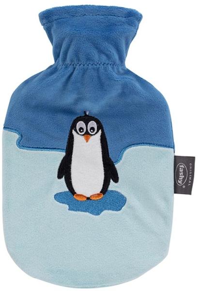 Fashy Wärmflasche mit Flauschbezug Pinguin Pino 0,8 L