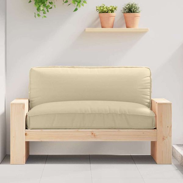 vidaXL Kissen Beige 120 x 80 x 12 cm Oxford-Stoff 42001571