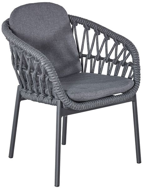 casa NOVA Gartenstuhl casa NOVA Gartenstuhl BARI BHT 63x79x62 cm grau Stapelstuhl
