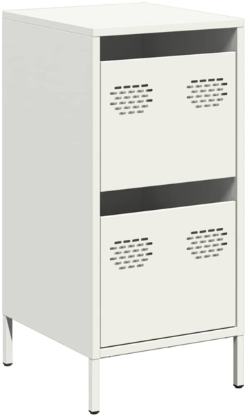 vidaXL Sideboard Weiß 35x39x73,5 cm Kaltgewalzter Stahl 851399