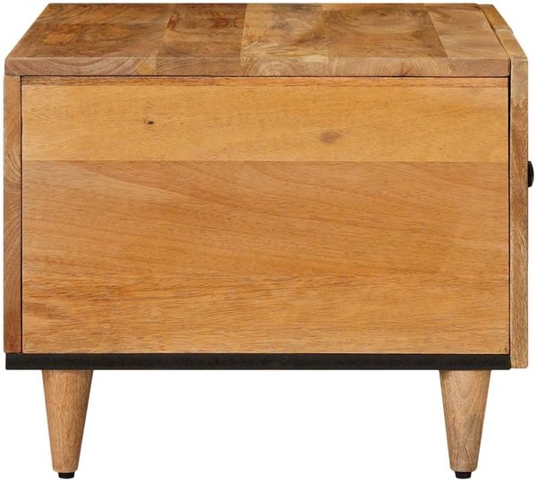vidaXL Couchtisch Natur 80 x 50 x 40 cm Massivholz Mango 4018265 Bild 4