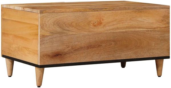 vidaXL Couchtisch Natur 80 x 50 x 40 cm Massivholz Mango 4018265 Bild 5