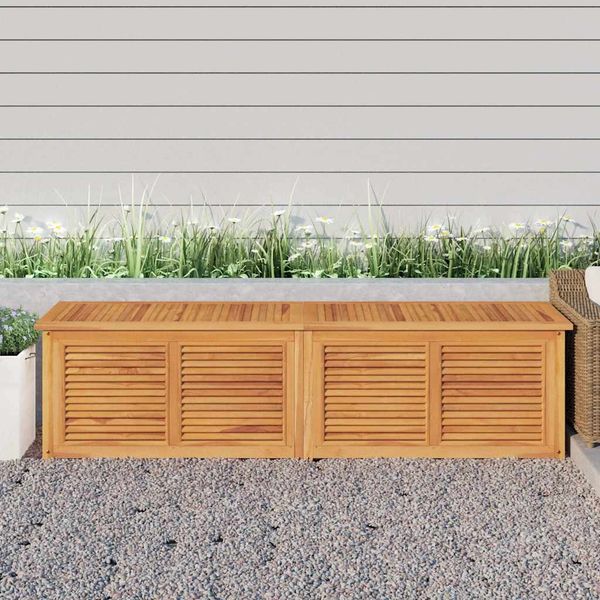 vidaXL Gartenbox mit Beutel 200x50x55 cm Massivholz Teak 363274