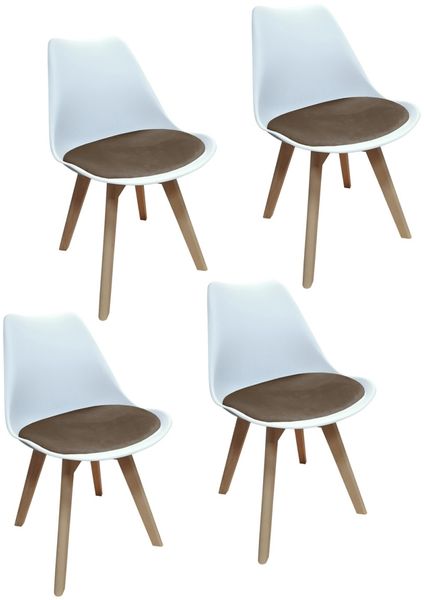 HTI-Living Esszimmerstühle im skandinavischen Stil 4er Set Design-Stühle mit.