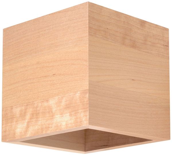Up & Down Wandleuchte, Holz natur, H 10 cm