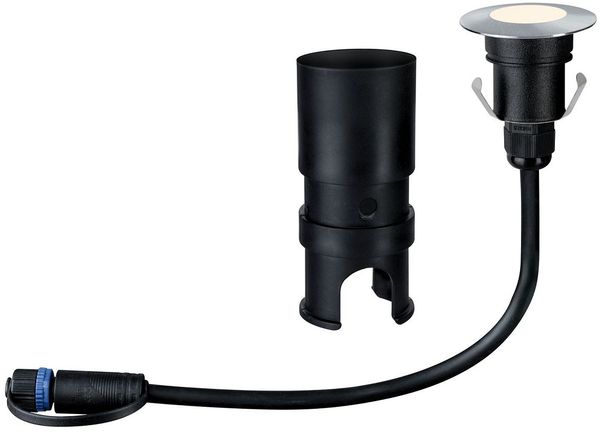Paulmann No. 93951 Plug&Shine Bodeneinbauleuchte Floor Mini IP65 Warmweiß 1x2,5W Silber