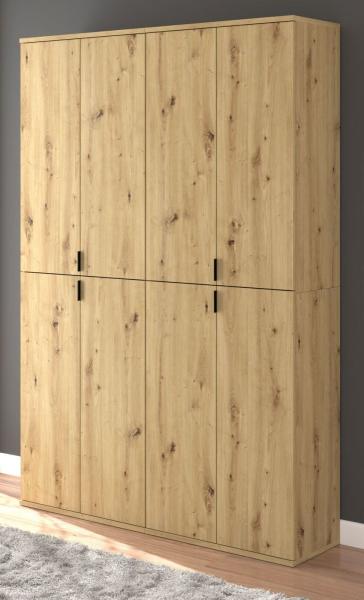 Garderobenschrank Line-Up in Eiche 122 x 193 cm