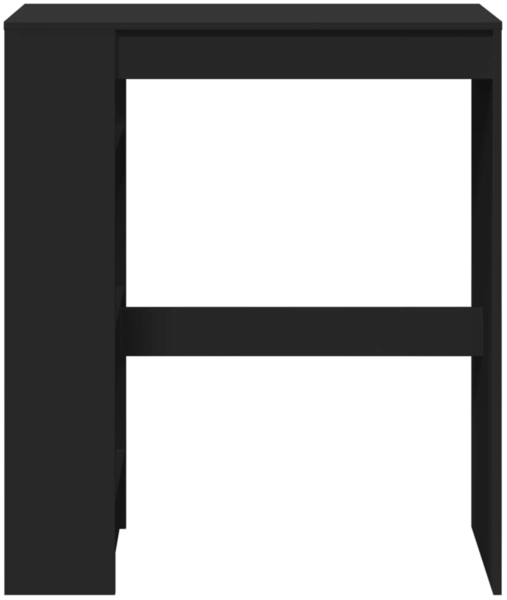 vidaXL Bartisch mit Regal, Holzwerkstoff, 90 x 40 x 103,5 cm, Schwarz Bild 3