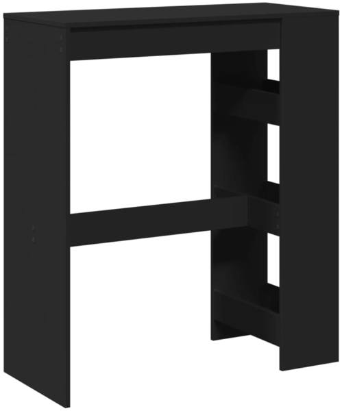 vidaXL Bartisch mit Regal, Holzwerkstoff, 90 x 40 x 103,5 cm, Schwarz Bild 5