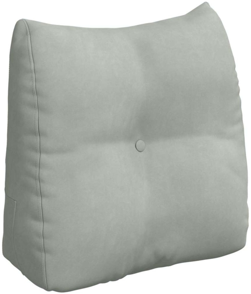 vidaXL Rücken Kissen Hellgrau 45 x 24 x 50 cm Samt 42014371