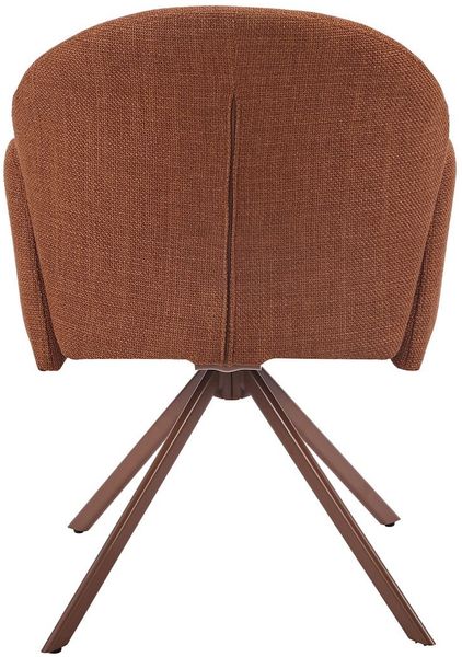 Stuhl Hilda / Holly S, Webstoff, Braun, Rot, 57 x 84 x 61 cm Bild 5