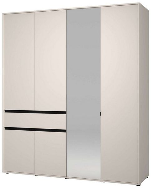 INOSIGN Kleiderschrank Corbett, grifflose Optik, FSC-zertifziert, Made in Europe (138 oder 182,5cm breit, 211cm hoch und 54,5cm tief) mit Spiegel, 1 Schublade und Innenausstattung Bild 2