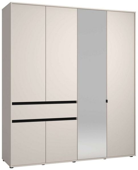INOSIGN Kleiderschrank Corbett, grifflose Optik, FSC-zertifziert, Made in Europe (138 oder 182,5cm breit, 211cm hoch und 54,5cm tief) mit Spiegel, 1 Schublade und Innenausstattung Bild 3