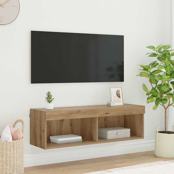vidaXL TV-Wandschrank Artisan-Eiche 100 x 30 x 30 cm Holzwerkstoff 882967
