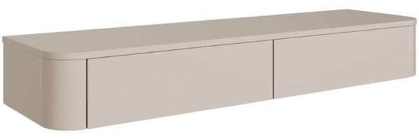 Selsey 'Luvio Slim' TV-Board hängend, Kaschmirgrau, 140 cm