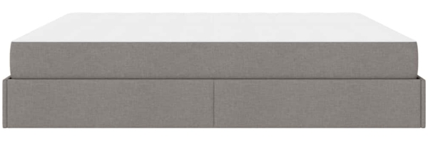 vidaXL Bettgestell mit Speicher Taupe 200 x 200 cm Stoff 3399519 Bild 6