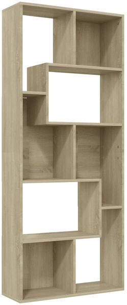 Bücherregal | Standregal Sonoma-Eiche 67x24x161 cm Holzwerkstoff