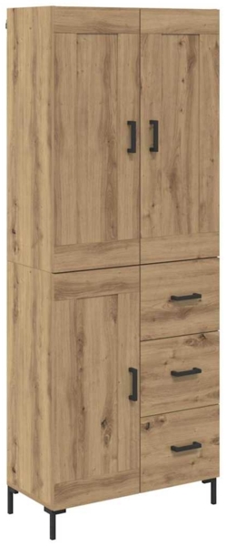 vidaXL Highboard mit Schubladen 2 pcs Artisan-Eiche Holzwerkstoff 3415927