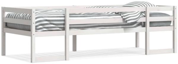 vidaXL Kinderbett Weiß 90x190 cm Massivholz Kiefer 846868