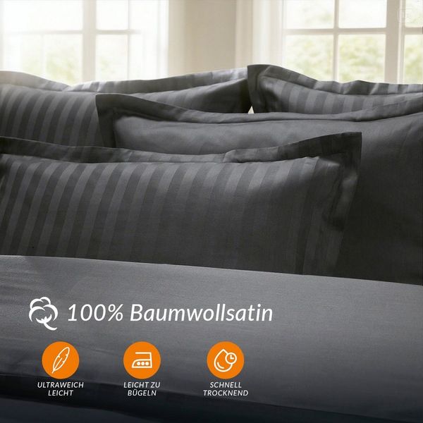 Pure cottom Kissenbezüge 2er Set Baumwollsatin, in verschiedenen Farben & Größen