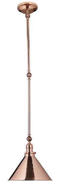 Hängeleuchte, Deckenlampe, Stahl Kupfer, D 29,7 cm