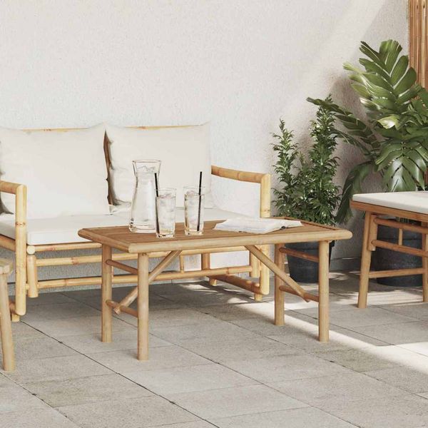 vidaXL Couchtisch Braun 90 x 50 x 43 cm Bambus 4106593