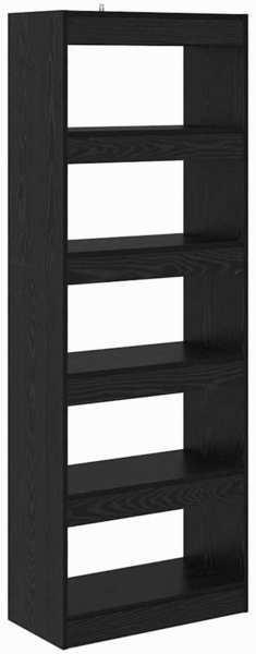 vidaXL Bücherregal Schwarz Eichen-Optik 60 x 30 x 166 cm Holzwerkstoff 880461