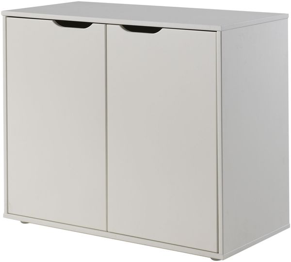 Kommode Kassidy 86x72x43 Türkommode MDF Weiß
