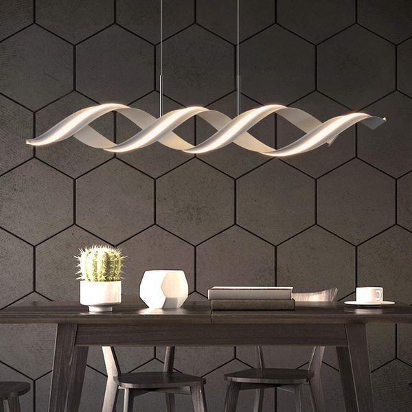 ZMH LED Pendelleuchte Esstisch Hängelampe - Modern 95CM Design Hängeleuchte Esszimmer Esstischlampe 3000K Warmweiß Küchenlampe 29W Pendellampe für Küche Wohnzimmer Büro Arbeitszimmer