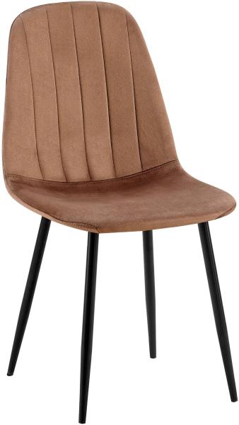 CLP Esszimmerstuhl Baxter Samt,braun