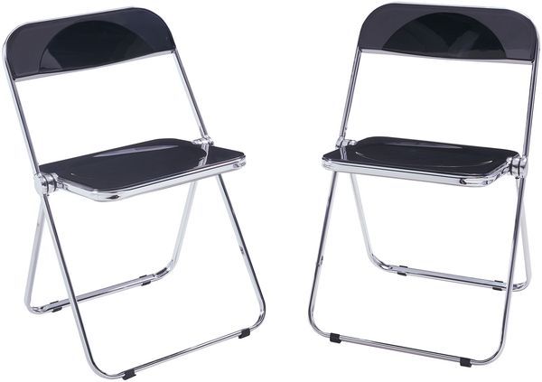Klappstuhl Pornainen 2er Set Schwarz [en. casa]