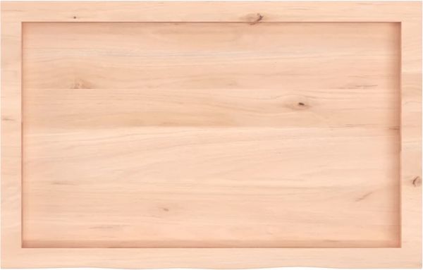 vidaXL Tischplatte 80x50x(2-6) cm Massivholz Eiche Unbehandelt 3156295 Bild 4