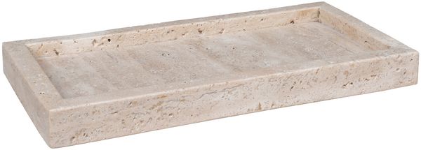 House Nordic Tablett, Travertin, natur, 30,5x15 cm