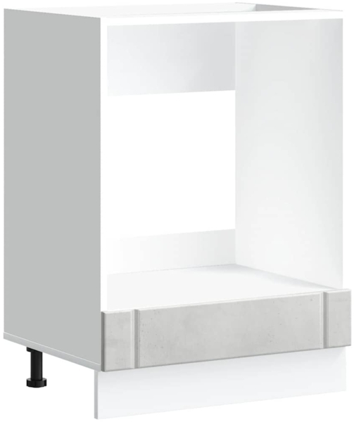 vidaXL Herdumbauschrank Lucca Betongrau Holzwerkstoff 853761