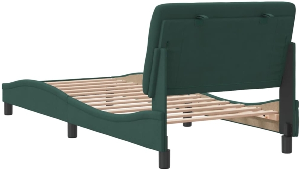 vidaXL Bettgestell ohne Matratze Dunkelgrün 80x200 cm Samt 3207890 Bild 6