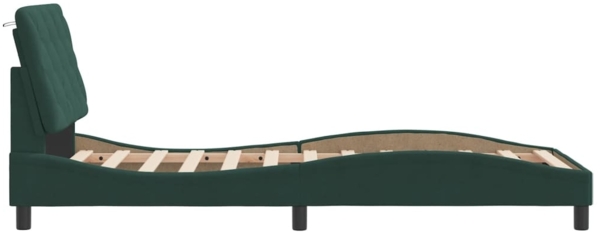 vidaXL Bettgestell ohne Matratze Dunkelgrün 80x200 cm Samt 3207890 Bild 5