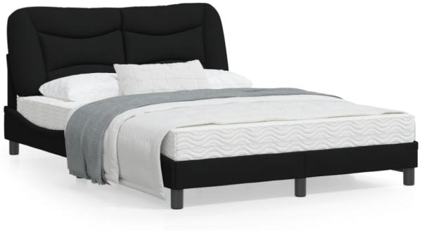 vidaXL Bettgestell ohne Matratze "Hvar" Schwarz 140x190 cm Stoff 3207767