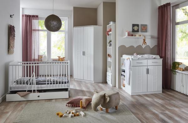 Wandboard >BORKUM< (BxHxT: 78 x 3 x 25 cm) in WEISS - 78x3 cm (BxH) Bild 3