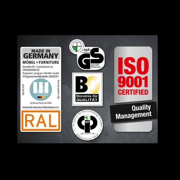 Wandboard >BORKUM< (BxHxT: 78 x 3 x 25 cm) in WEISS - 78x3 cm (BxH) Bild 5