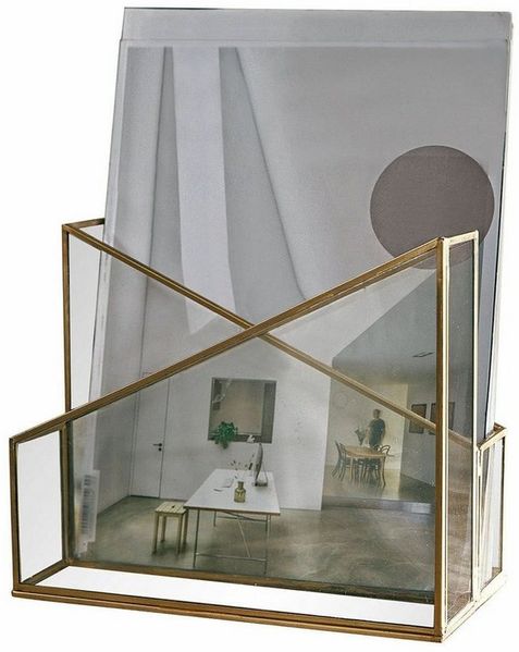 Mirabeau Organizer Zeitschriftenhalter Moselle gold/klar