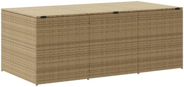 vidaXL Gartentruhe Beige 984L Poly Rattan 365335 Bild 6