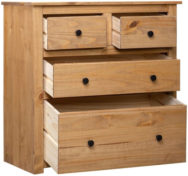 Sideboard, Kommode 80x40x83 cm Kiefernholz Panama j712p